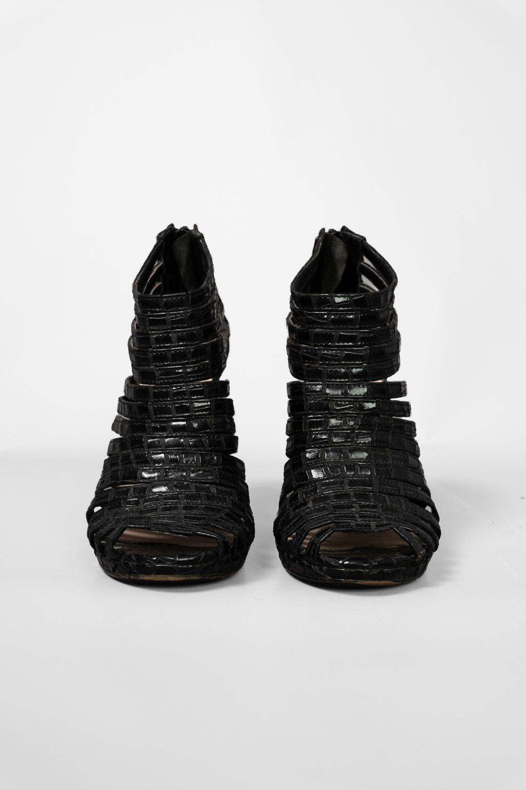 John Richmond - Leather Chrome Heels