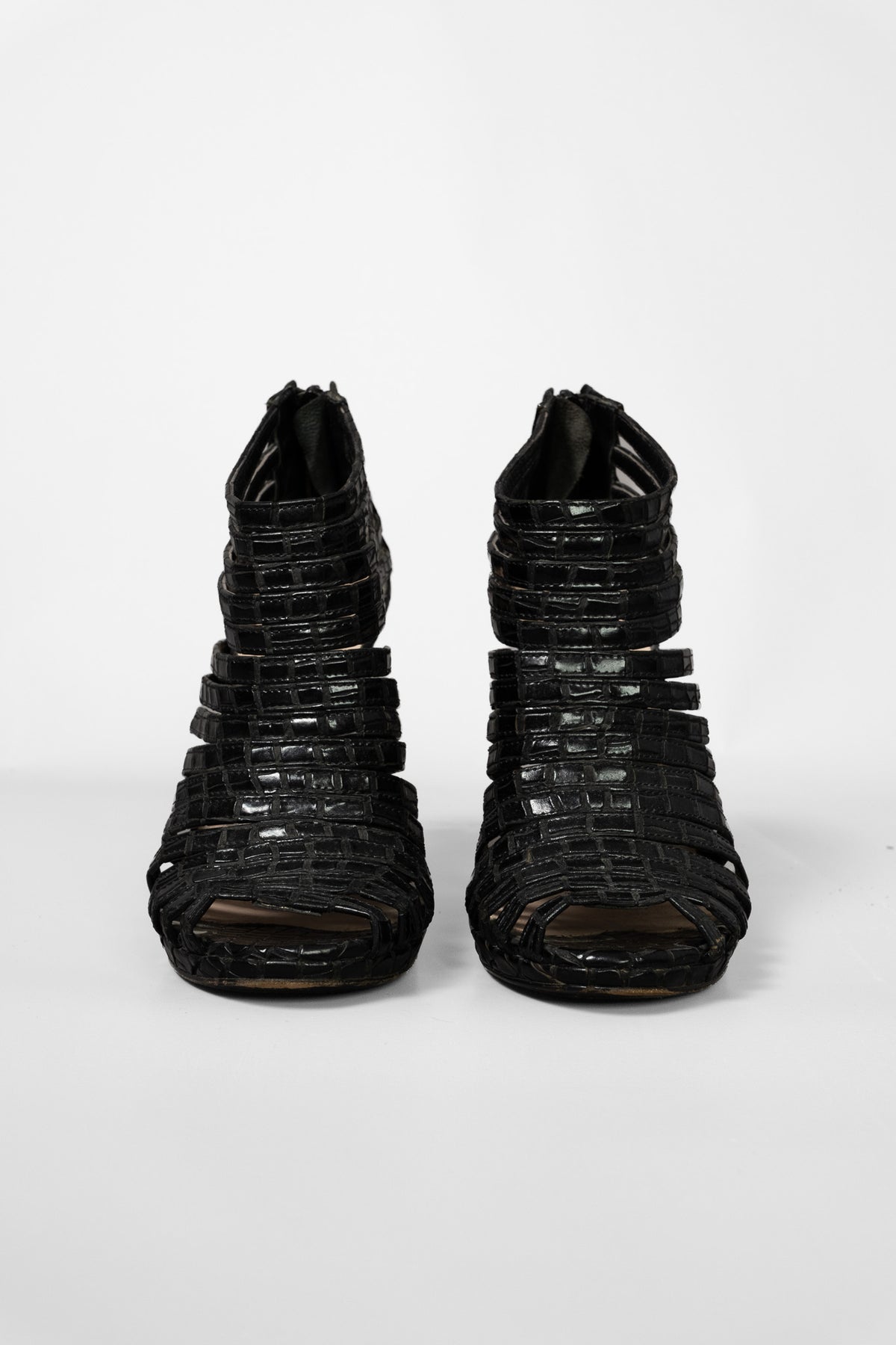 John Richmond - Leather Chrome Heels