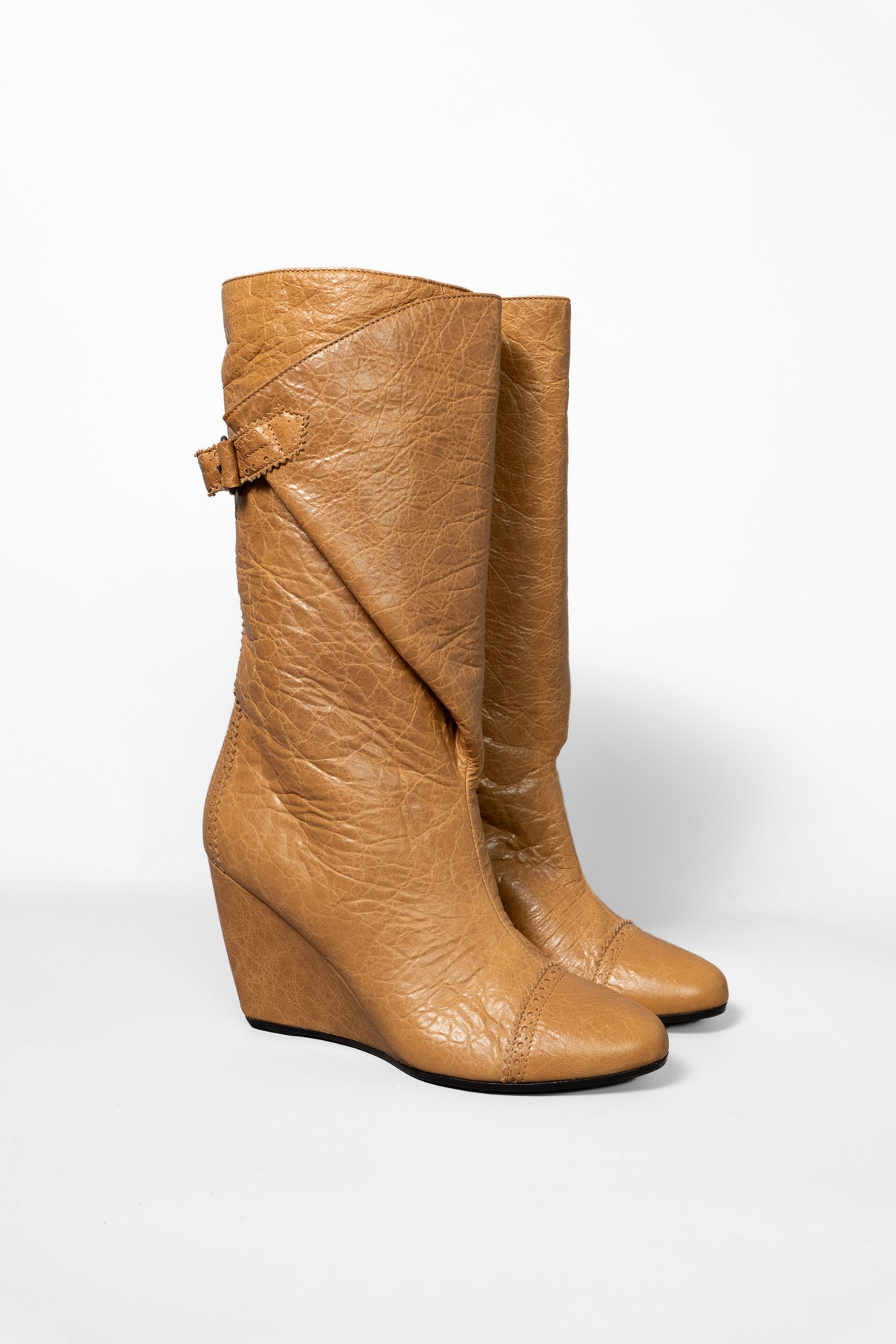 Balenciaga circa 2011 - Wrap Wedge Boots
