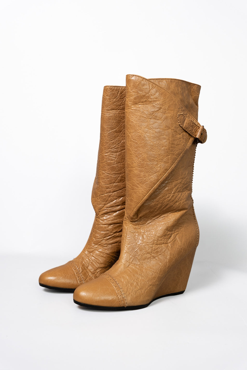 Balenciaga circa 2011 - Wrap Wedge Boots