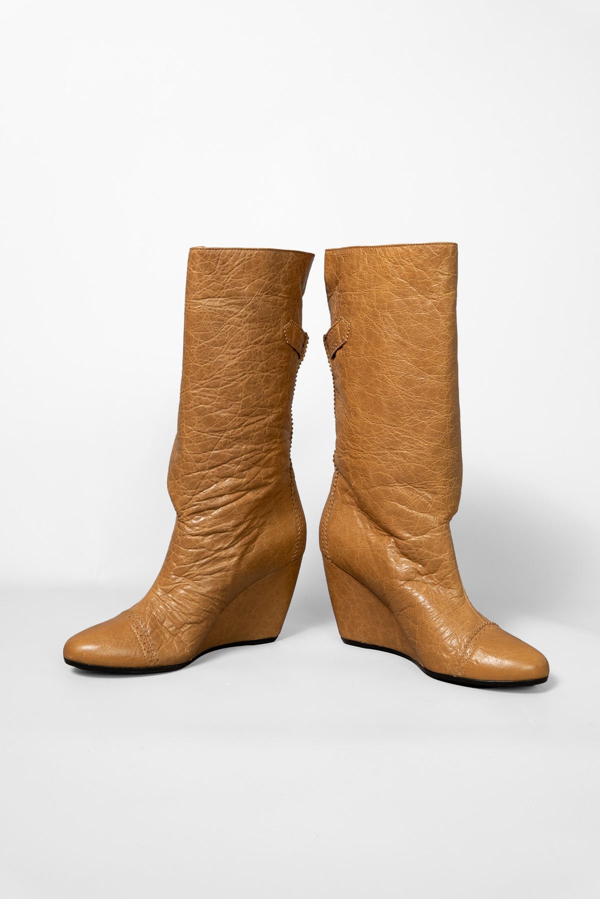 Balenciaga circa 2011 - Wrap Wedge Boots