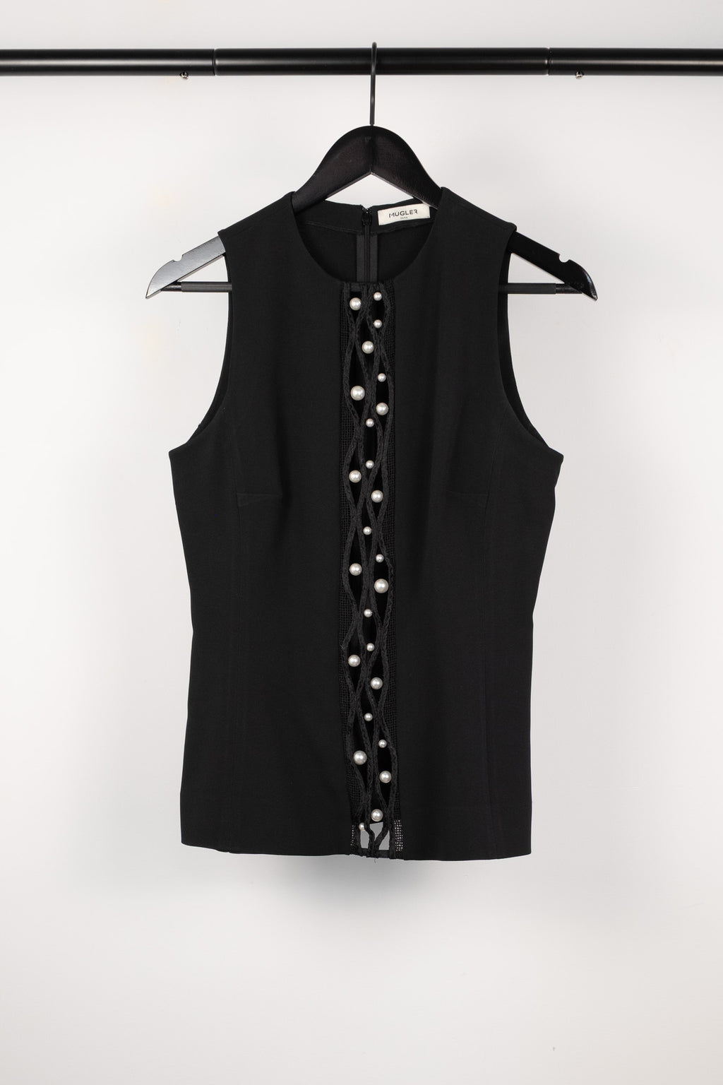 Mugler Resort 2016 - Pearl Embellished Top