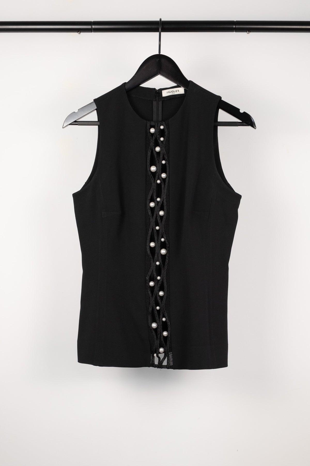 Mugler Resort 2016 - Pearl Embellished Top