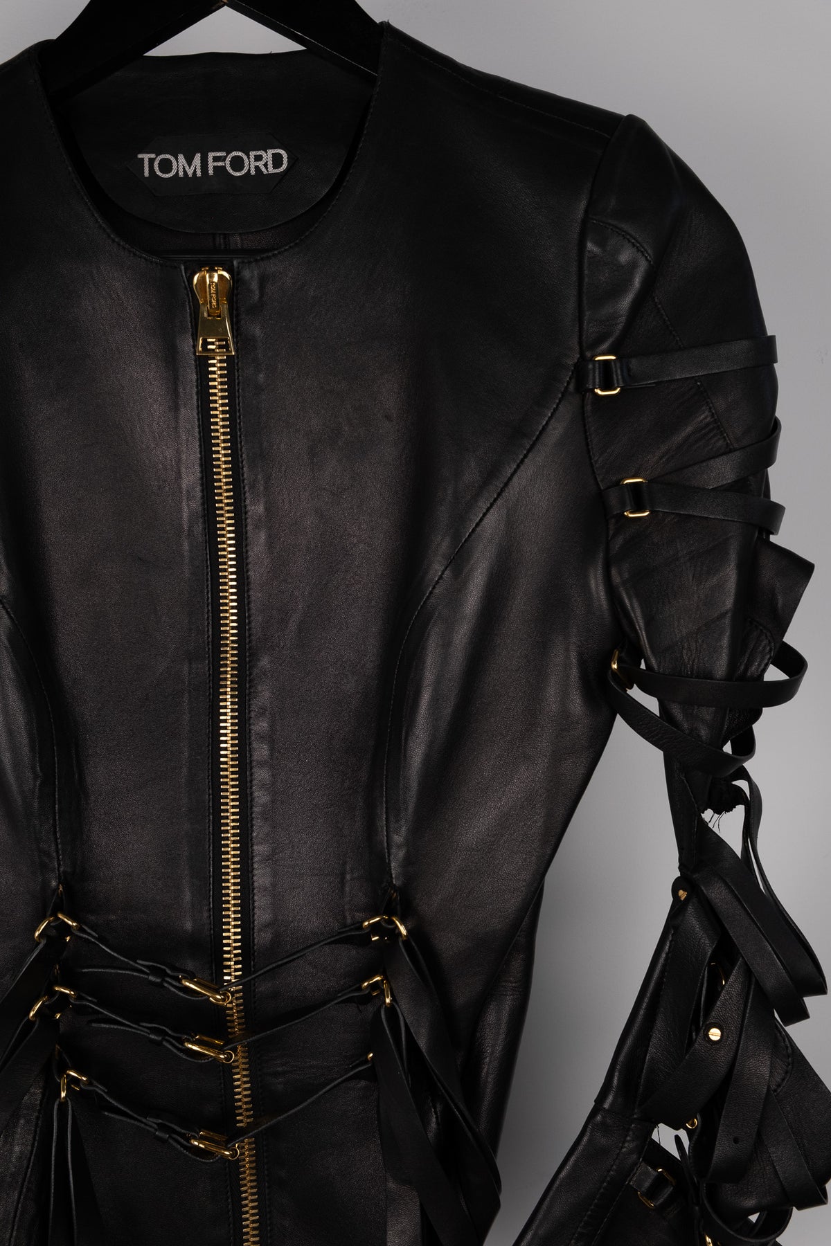 Tom Ford Spring Summer 2013 - Cutout Leather Jacket