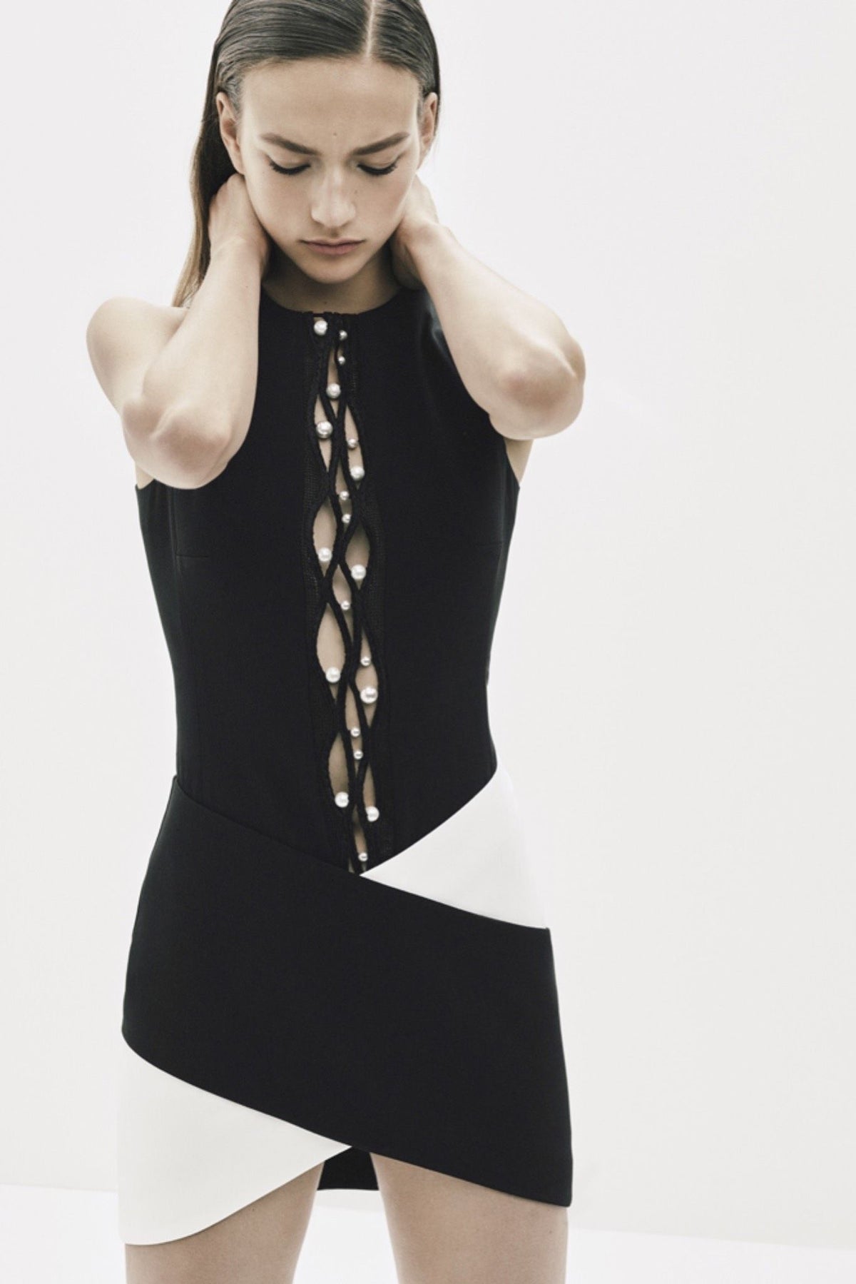 Mugler Resort 2016 - Pearl Embellished Top